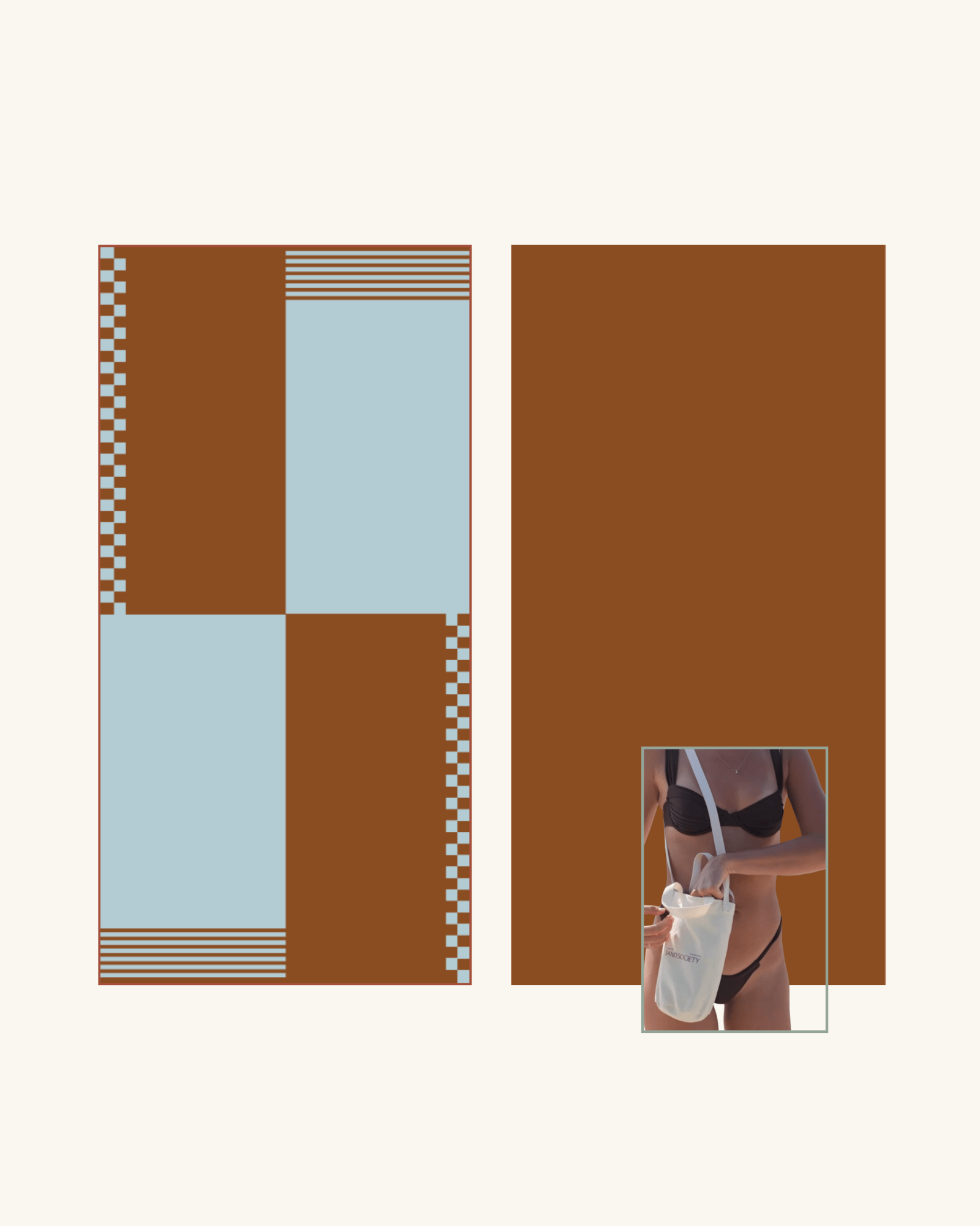 Cinnamon Sand Free Towel