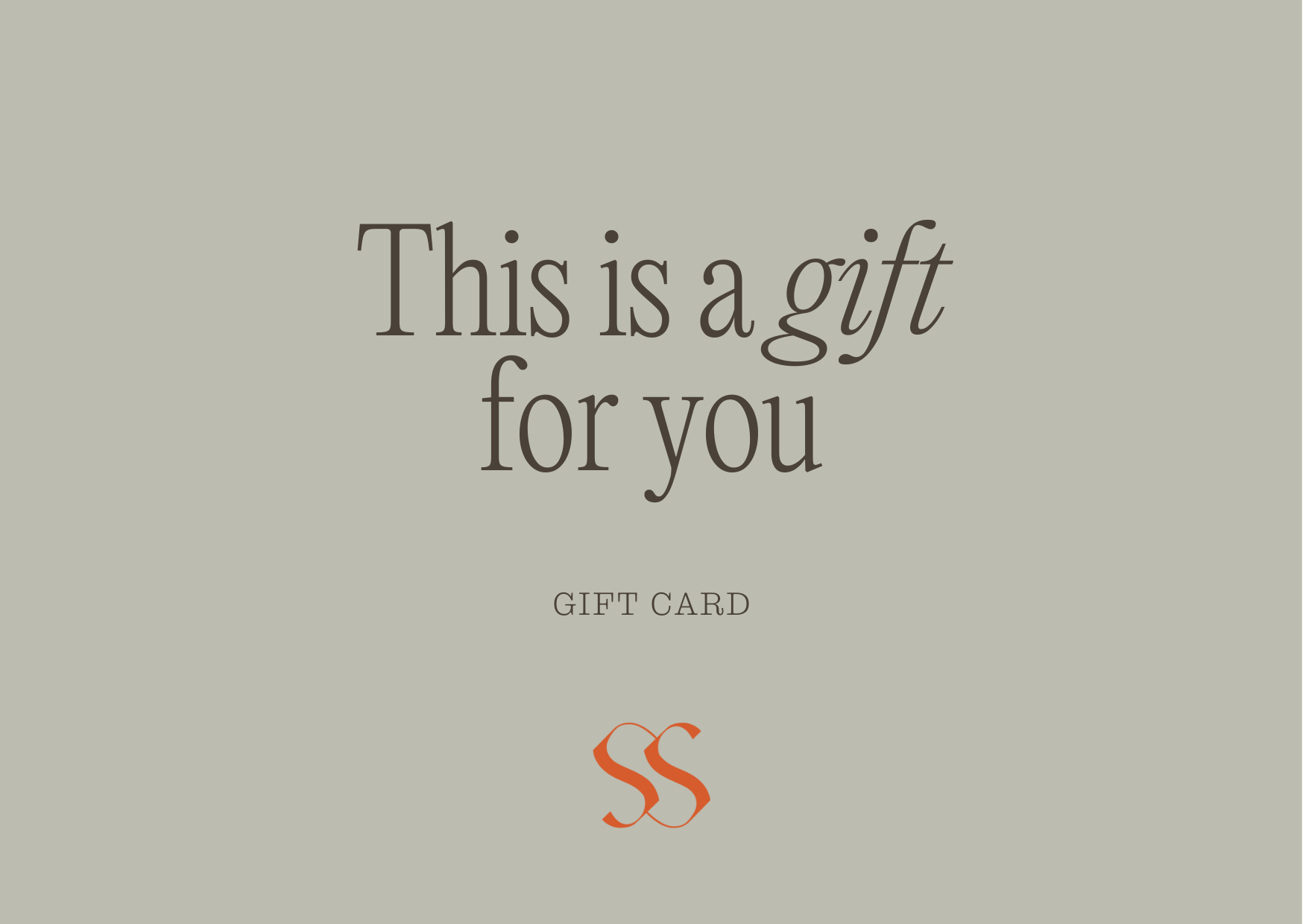 Digital Gift Card - Choose from $50