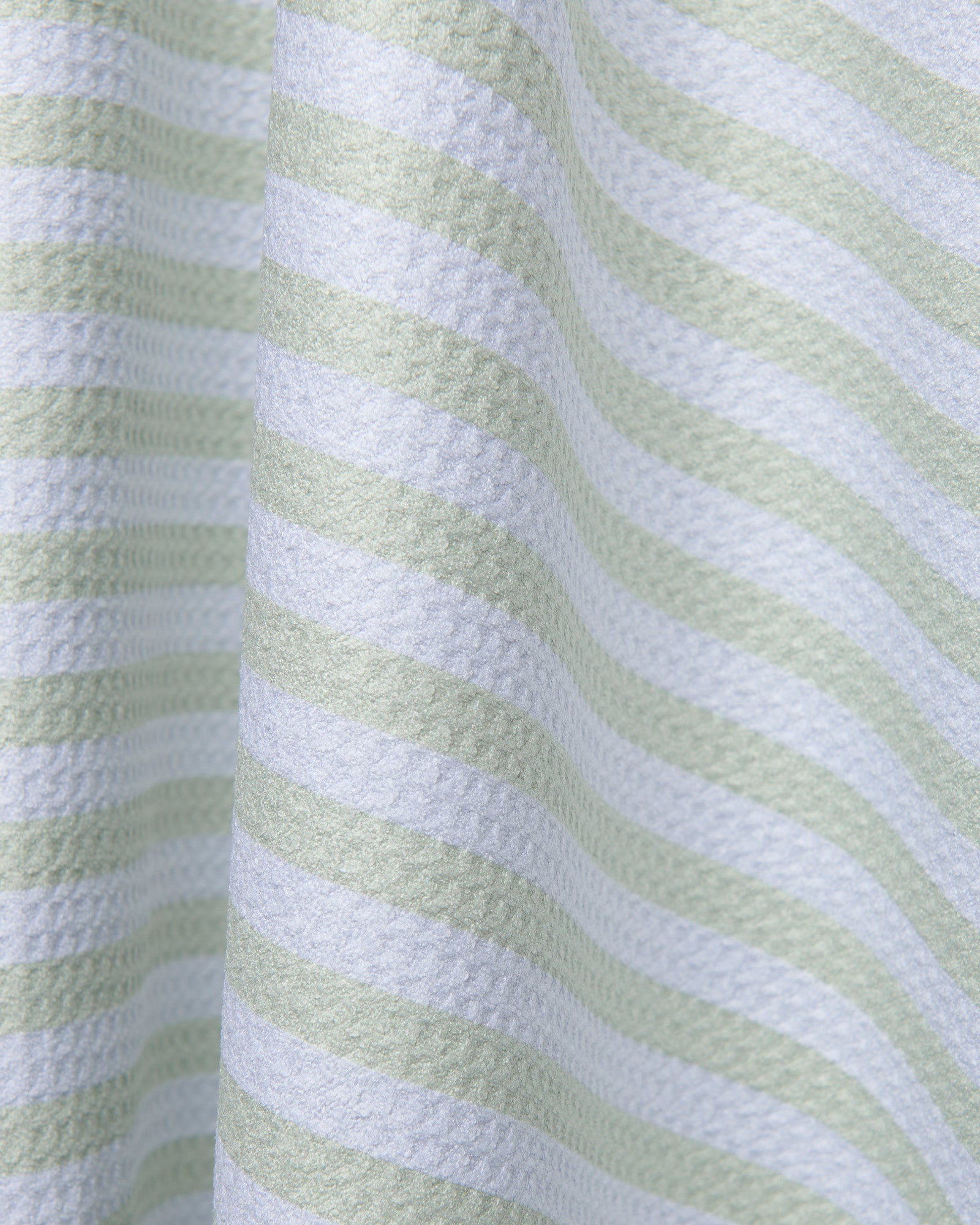 Extra Large Mint Stripe Beach Towel - Sustainably Made