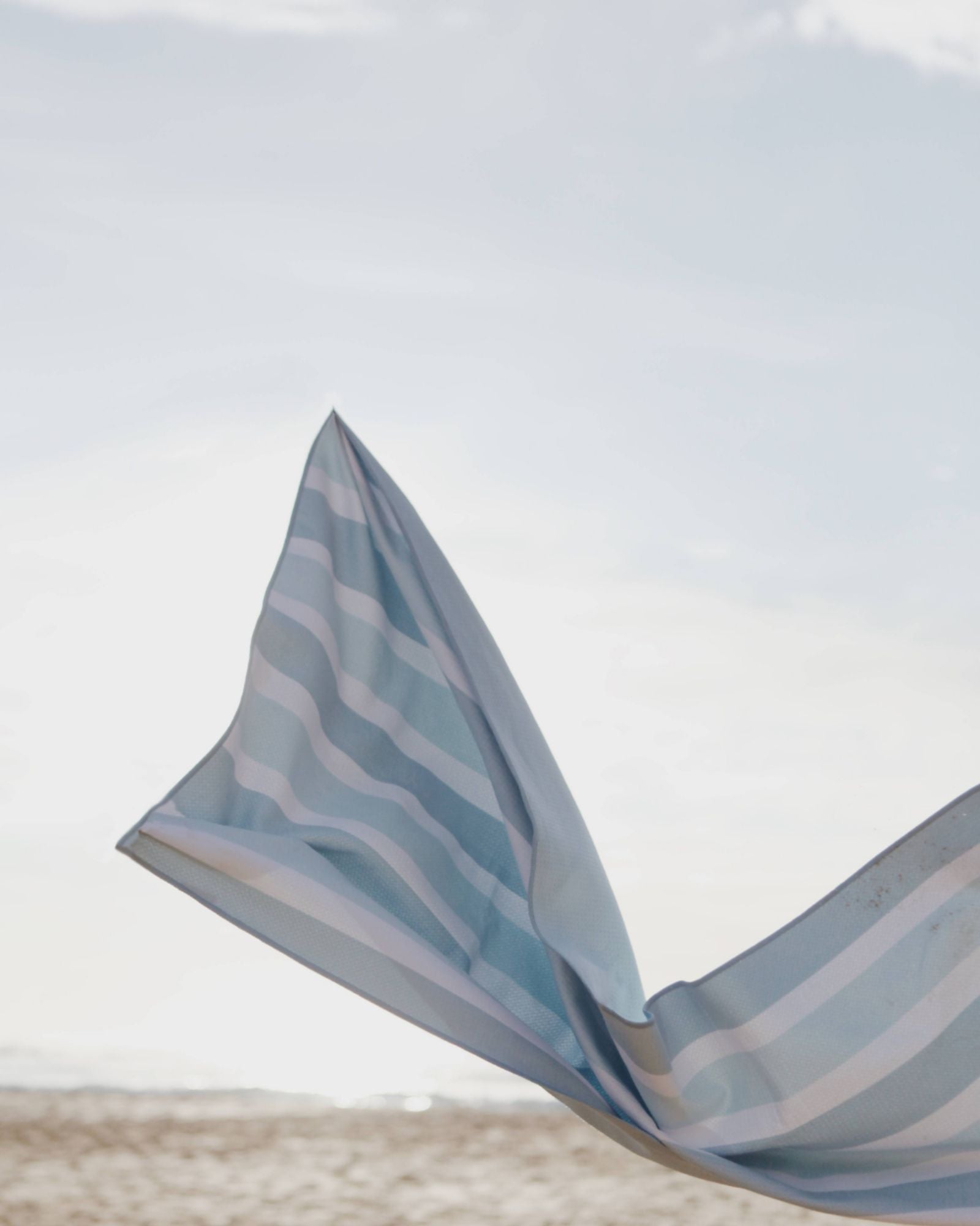 Blue Stripe Sustainably Made Sand Free Towel