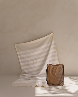 Salted & Oat towel and beach bag gift set, Sand Society