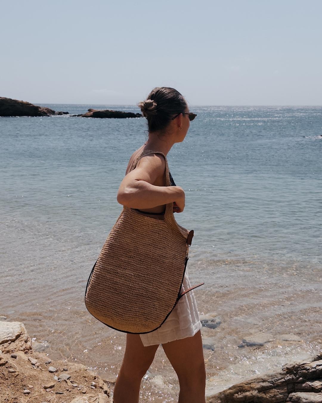 Natural Raffia Beach Bag